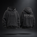 Disciplined Washed Black Pullover Hoodie